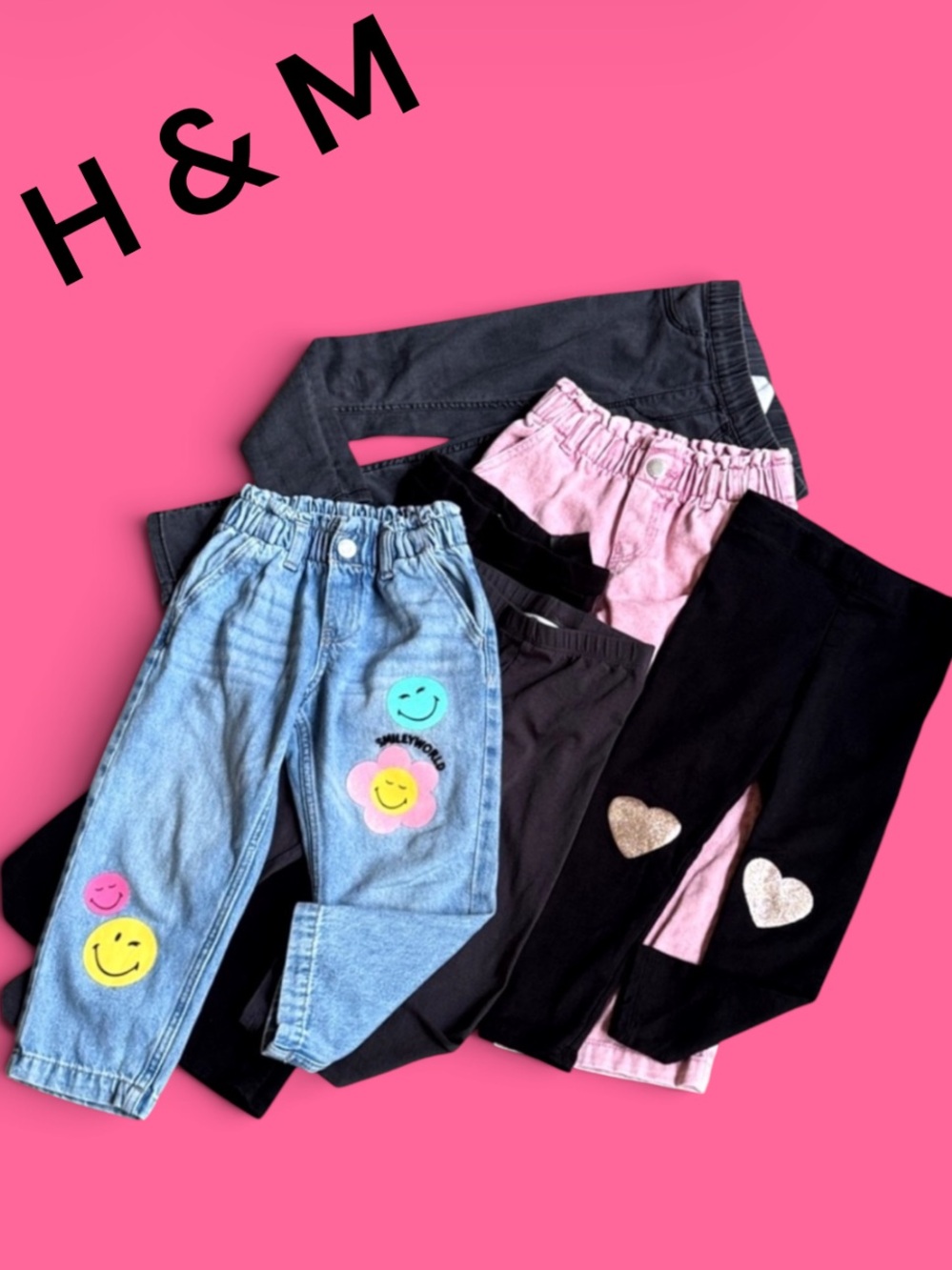 H&M -Sz 3-4T Girls Long Pants Bundle